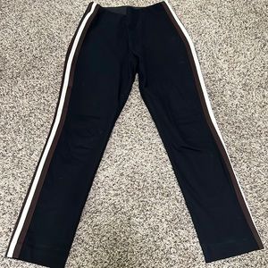 Black pants stripes on side